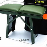 Heavy-duty Folding Home Stool with Extra Thick Metal Base – Durable Compact Seating
