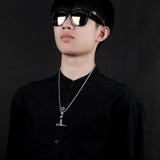 Rock Hip Hop, Fashion Microphone Necklace