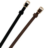 Retro Small Female Black Simple Thin Belt