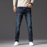 Affordable Luxury Stretch Denim Jeans for Men – Spring & Autumn Business Casual Style