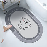 Cushion Bathroom Sliding Door Floor Bathroom Foot Mat