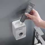 Automatic toothpaste set wall hanging punch-free toothpaste rack