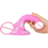 Mixed Color, Liquid Silicone Replica Dildo Device, Back Court Butt Plug