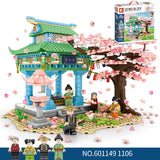 Girls' Assembled Bouquet Figures, Small Particle Building Block Toy Model