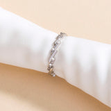 Simple Irregular Micro-inlaid Cross-wave Zircon Index Finger Ring, Jewelry for Girls