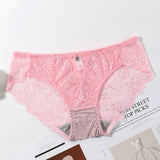 Transparent European and American Women's Fashion, Embroidered Panties (Pack of 2)