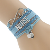 Vintage Jewelry, Medical Profession Support Bracelet, Hand-knitted Band