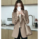 Loose Leisure All-matching Mid-length Coat Top for Women