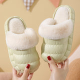 Winter Slippers Indoor Non-slip Waterproof Warm Detachable Home Shoes for Kids