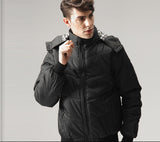 Men’s Hooded Cotton Jacket, Thick Winter Wear in Korean Style