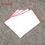 Men's dense white pocket square