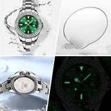 Elegant Diamond-inspired Water Ghost Quartz Watch for Women