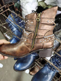 European and American Plus Size Rivets Short Boots