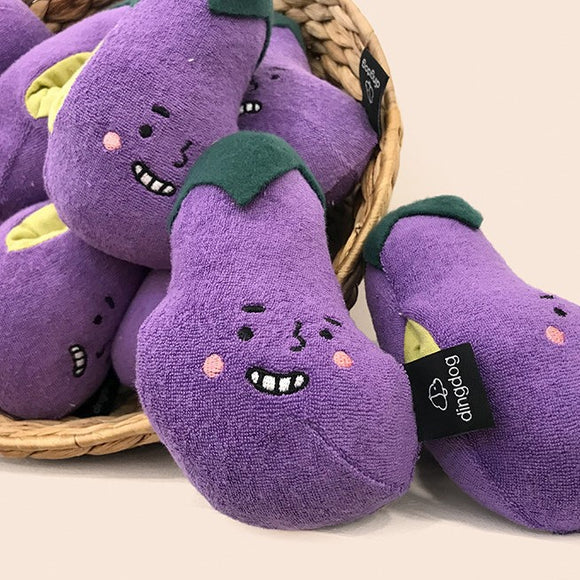 Dog Pet Chewing Plush Eggplant Cartoon Plush Toy