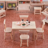 Doll House Mini Furniture, Wooden Handmade Miniature Models