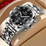 Men's Business Style Tungsten Steel, Waterproof Quartz Watch