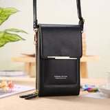 Touch Screen Mobile Phone Bag, Small Crossbody Shoulder Bags, Women's Long Wallet