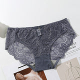 Transparent European and American Women's Fashion, Embroidered Panties (Pack of 2)