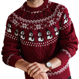 Christmas Retro Round-neck Tibet-style Knit Sweater