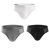Men's Ice Silk, Hollow Mesh, Mid Waist Briefs