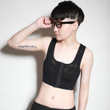 Fully Elastic Short Tomboy Corset Underwear, Sports Shockproof Bigger and Smaller Chest, Body Shaping Vest