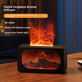 Fireplace Look, Desktop Colorful Simulation Flame Humidifier
