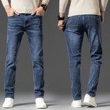 Affordable Luxury Stretch Denim Jeans for Men – Spring & Autumn Business Casual Style