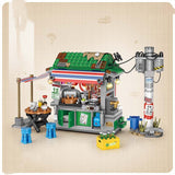 Hong Kong-style Food Stall, Streetscape Puzzle Building Blocks, Children's Toys
