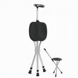 Aluminum Alloy Walking Stick Folding Crutch Stool