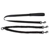 Double Dog Leash with Elastic Bungee – Durable Dual Lead for Small Pets