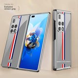Foldable Screen Phone Case All-inclusive Electroplated Glass Shell