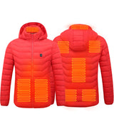 Heated Jacket Coat, USB Electric Cotton Pullover, Thermal Clothing Heating Vest, Men's Clothes for Winters