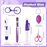 Flashlight, Foldable Scissors, Ballpoint Pen, Keychain 6-piece Set for Nurse's Day