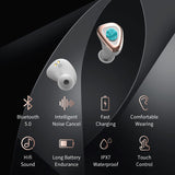 TWS Wireless with Charging Compartment, 5.0 True Stereo Music
