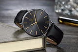Men’s Minimalist Quartz Wristwatch – Business Fashion Belt Strap, Students' Watch