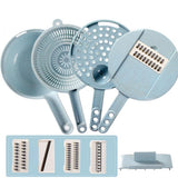 8 in 1 Mandoline Vegetable Slicer, Potato Peeler, Carrot Onion Grater with Strainer, Vegetable Cutter, Kitchen Accessories