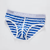 Men's Pure Cotton Sexy Low Waist Briefs Panties