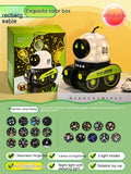 LED Night Light Starry Sky Projector Galaxy Robot Projection Lamp Bluetooth Music for Kids Bedroom Home Party Decoration