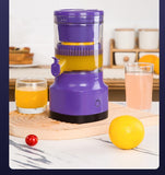 Electric Orange Juicer, Lemon Squeezer, USB Rechargeable Citrus Portable Blender, Kitchen Gadgets