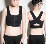Fully Elastic Short Tomboy Corset Underwear, Sports Shockproof Bigger and Smaller Chest, Body Shaping Vest