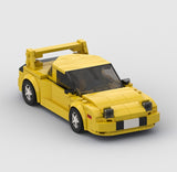 Modular Sports Car, Assembled Building Blocks Model