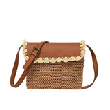 Women's Straw Mori Western Style, All-matching Beach Crossbody Bag