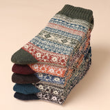 Retro Thick Line Stockings, Autumn and Winter Warm Tibetan Style