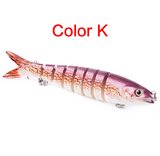 Pike Fishing Lures, Artificial Multi Jointed Sections, Hard Bait Trolling Pike Carp Fishing Tools