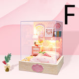 Handmade DIY Hut Assembling Toy, Wooden Doll House