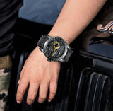 Men's Watches, Fashion 3D Engraved Dragon Relogio Masculino Luxury Top Brand Quartz, Waterproof Sports Male Clocks