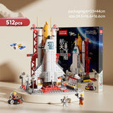Aerospace Building Blocks, Rocket Ship Model, Small Particles, Children's Assembled Toy Gift