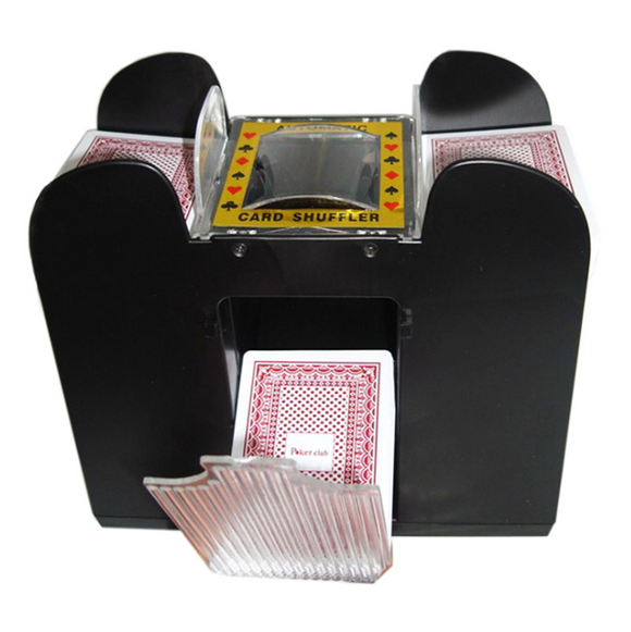 Automatic Plastic Card Shuffler, Suitable for 1-6 Decks of Playing Cards