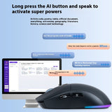 Multifunctional AI Bluetooth Wireless Mouse with Voice Input & Translation