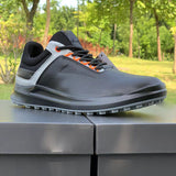 Men’s Genuine Leather Golf Shoes – Lightweight, Non-slip Rubber Sole